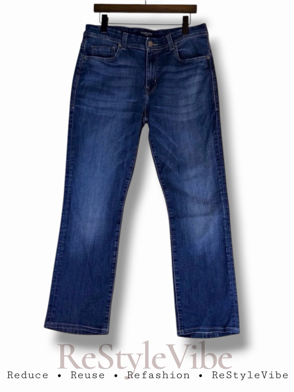 FIDELITY Men’s Size 34 Denim Jeans Jimmy Style Stretch Fit Empirical Straight